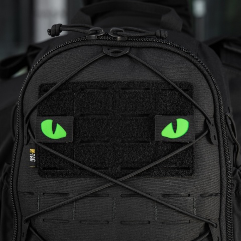 M-TAC Naszywka na rzep Tiger Eyes Laser Cut PAIR Ranger Green Green GID