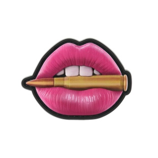 M-TAC Naszywka na rzep Usta PVC Pink