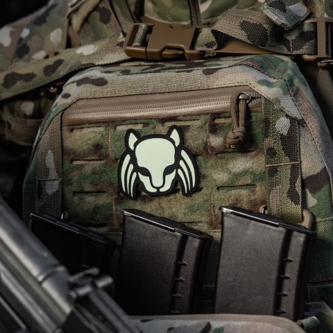 M-TAC Naszywka na rzep Cat Predator Black GID