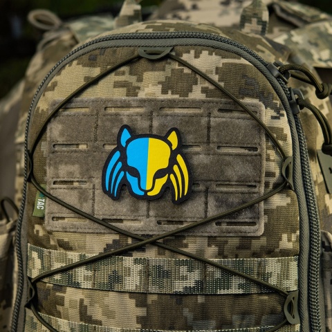 M-TAC Naszywka na rzep Cat Predator Black Yellow Blue