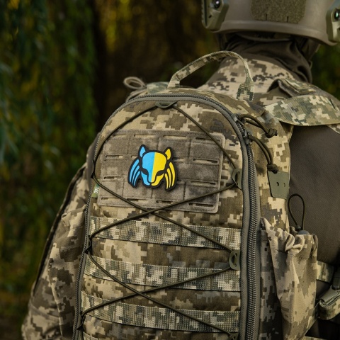 M-TAC Naszywka na rzep Cat Predator Black Yellow Blue