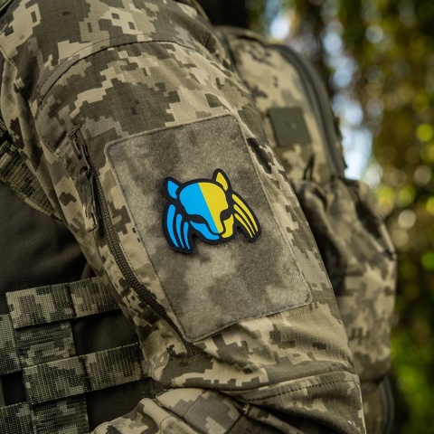 M-TAC Naszywka na rzep Cat Predator Black Yellow Blue
