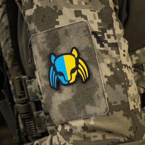 M-TAC Naszywka na rzep Cat Predator Black Yellow Blue