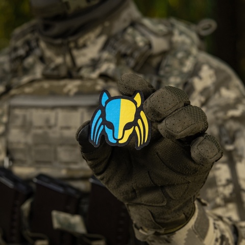 M-TAC Naszywka na rzep Cat Predator Black Yellow Blue