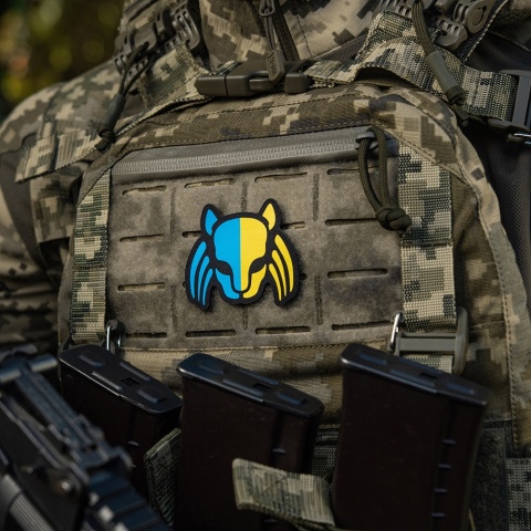 M-TAC Naszywka na rzep Cat Predator Black Yellow Blue