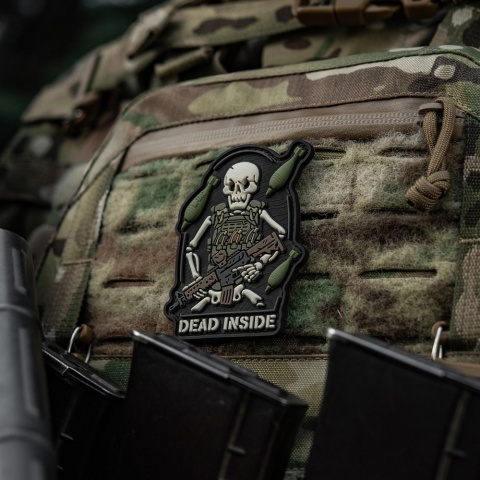 M-TAC Naszywka na rzep Dead Inside Black Olive