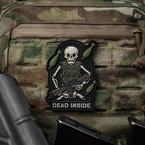M-TAC Naszywka na rzep Dead Inside Black Olive