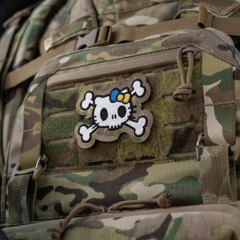 M-TAC Naszywka na rzep Kitty Haftowana White MultiCam®