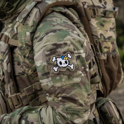 M-TAC Naszywka na rzep Kitty Haftowana White MultiCam®