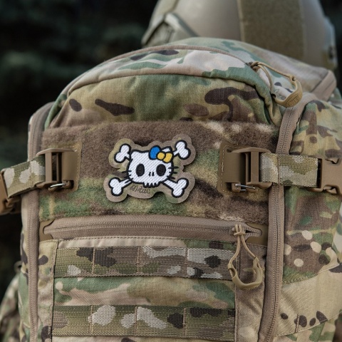 M-TAC Naszywka na rzep Kitty Haftowana White MultiCam®