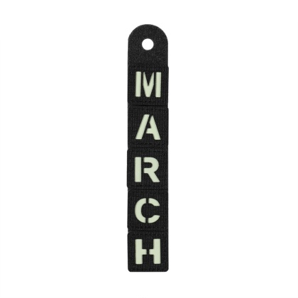 M-TAC Naszywka na rzep MARCH Black GID