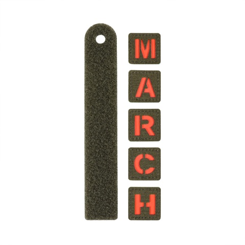 M-TAC Naszywka na rzep MARCH Ranger Green Red GID