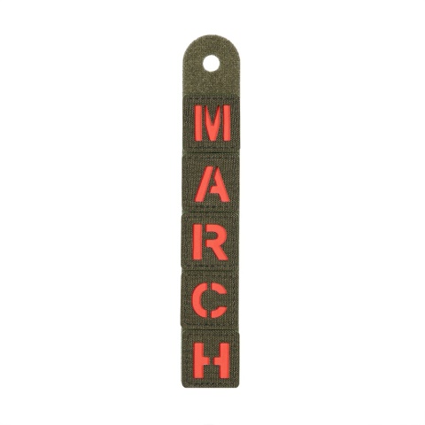 M-TAC Naszywka na rzep MARCH Ranger Green Red GID