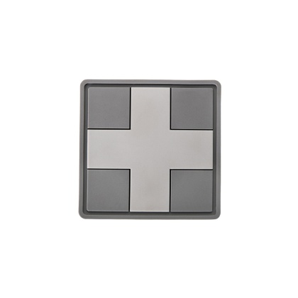 M-TAC Naszywka na rzep Medic Cross Square Grey PVC