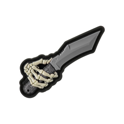 M-TAC Naszywka na rzep Skeleton Knife PVC Grey