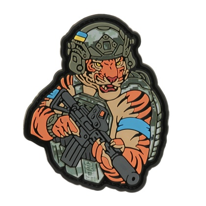 M-TAC Naszywka na rzep Tiger Niebieska Opaska PVC MM14