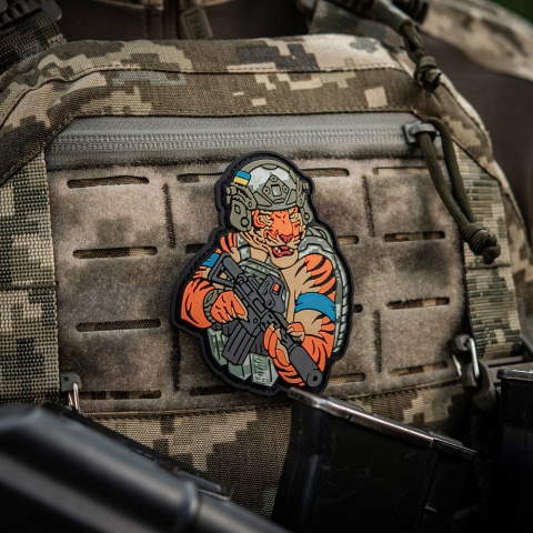 M-TAC Naszywka na rzep Tiger Niebieska Opaska PVC MM14