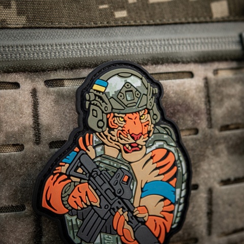 M-TAC Naszywka na rzep Tiger Niebieska Opaska PVC MM14