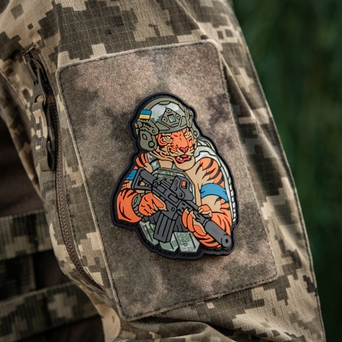 M-TAC Naszywka na rzep Tiger Niebieska Opaska PVC MM14