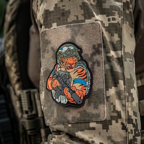 M-TAC Naszywka na rzep Tiger Niebieska Opaska PVC MM14