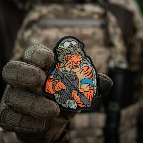 M-TAC Naszywka na rzep Tiger Niebieska Opaska PVC MM14
