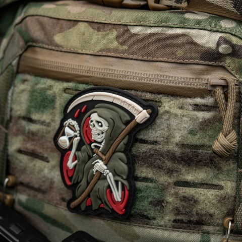 M-TAC Naszywka na rzep Time PVC Black Olive