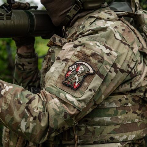 M-TAC Naszywka na rzep Time PVC Black Olive