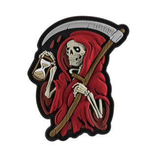 M-TAC Naszywka na rzep Time PVC Black Red