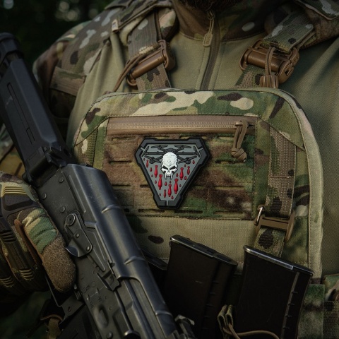 M-TAC Naszywka na rzep Vampir PVC Black Grey