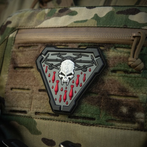 M-TAC Naszywka na rzep Vampir PVC Black Grey