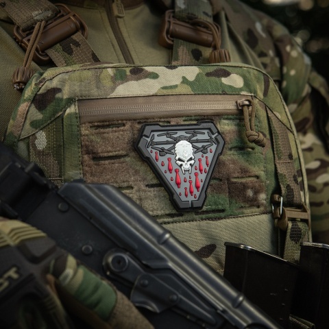 M-TAC Naszywka na rzep Vampir PVC Black Grey