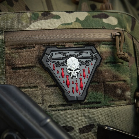 M-TAC Naszywka na rzep Vampir PVC Black Grey