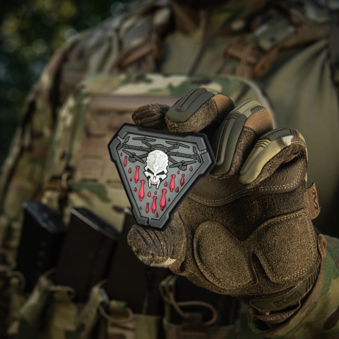 M-TAC Naszywka na rzep Vampir PVC Black Grey