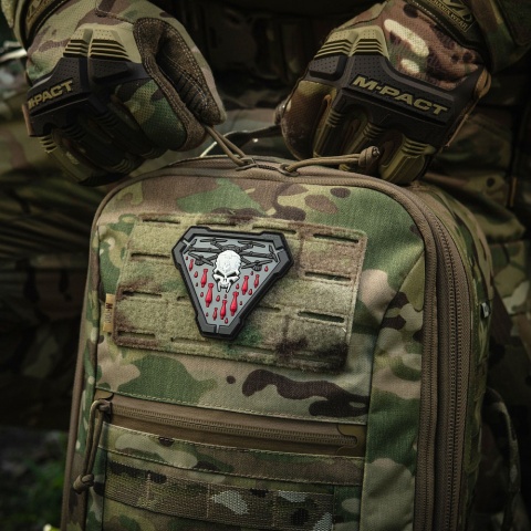 M-TAC Naszywka na rzep Vampir PVC Black Grey