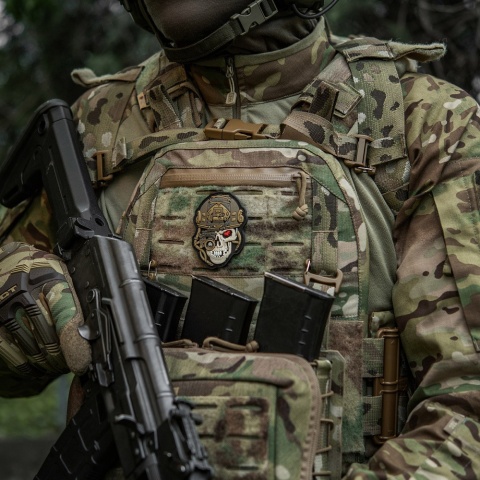M-TAC Naszywka na rzep Worn To The Bone PVC Black Coyote