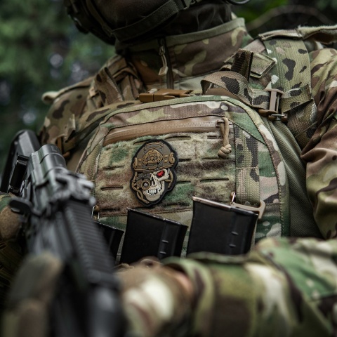 M-TAC Naszywka na rzep Worn To The Bone PVC Black Coyote