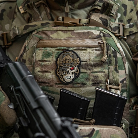 M-TAC Naszywka na rzep Worn To The Bone PVC Black Coyote