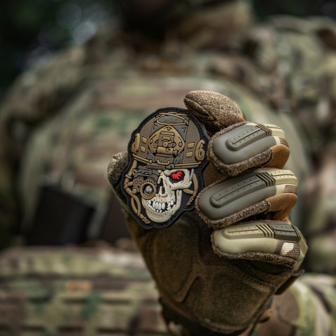 M-TAC Naszywka na rzep Worn To The Bone PVC Black Coyote