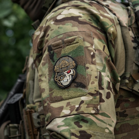 M-TAC Naszywka na rzep Worn To The Bone PVC Black Coyote