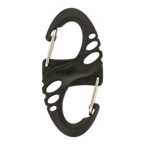 M-TAC Dwustronny karabińczyk typu S-Hook plastikowy Black