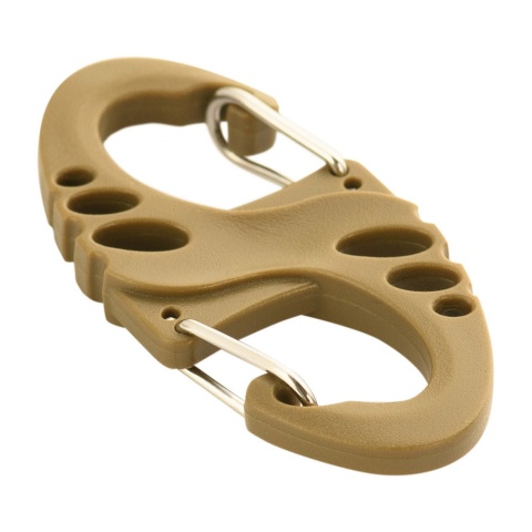 M-TAC Dwustronny karabińczyk typu S-Hook plastikowy Coyote