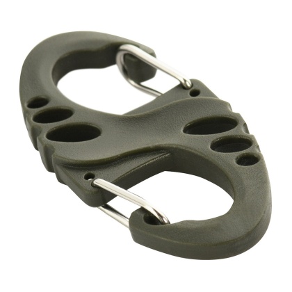 M-TAC Dwustronny karabińczyk typu S-Hook plastikowy Olive