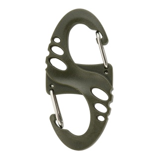 M-TAC Dwustronny karabińczyk typu S-Hook plastikowy Olive