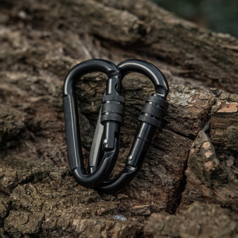 M-TAC Karabińczyk stalowy 10 cm Black