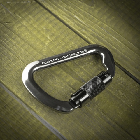 M-TAC Karabińczyk 10 cm Key Lock Grey