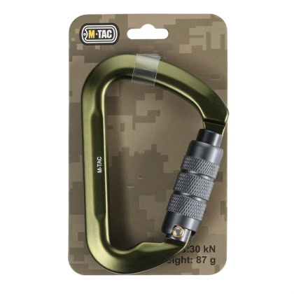 M-TAC Karabińczyk 10 cm Keylock z blokadą bagnetową Army Green