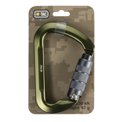 M-TAC Karabińczyk 10 cm Keylock z blokadą bagnetową Army Green