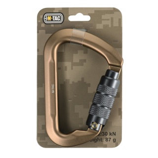 M-TAC Karabińczyk 10 cm Keylock z blokadą bagnetową Khaki
