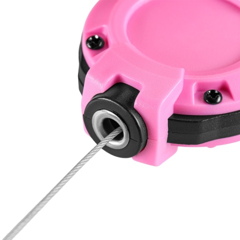 M-TAC Karabińczyk z linką na klucze Pink