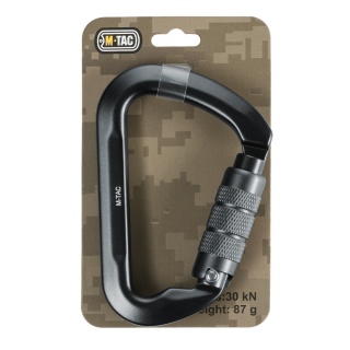 M-TAC Karabińczyk 10 cm Keylock z blokadą bagnetową Grey